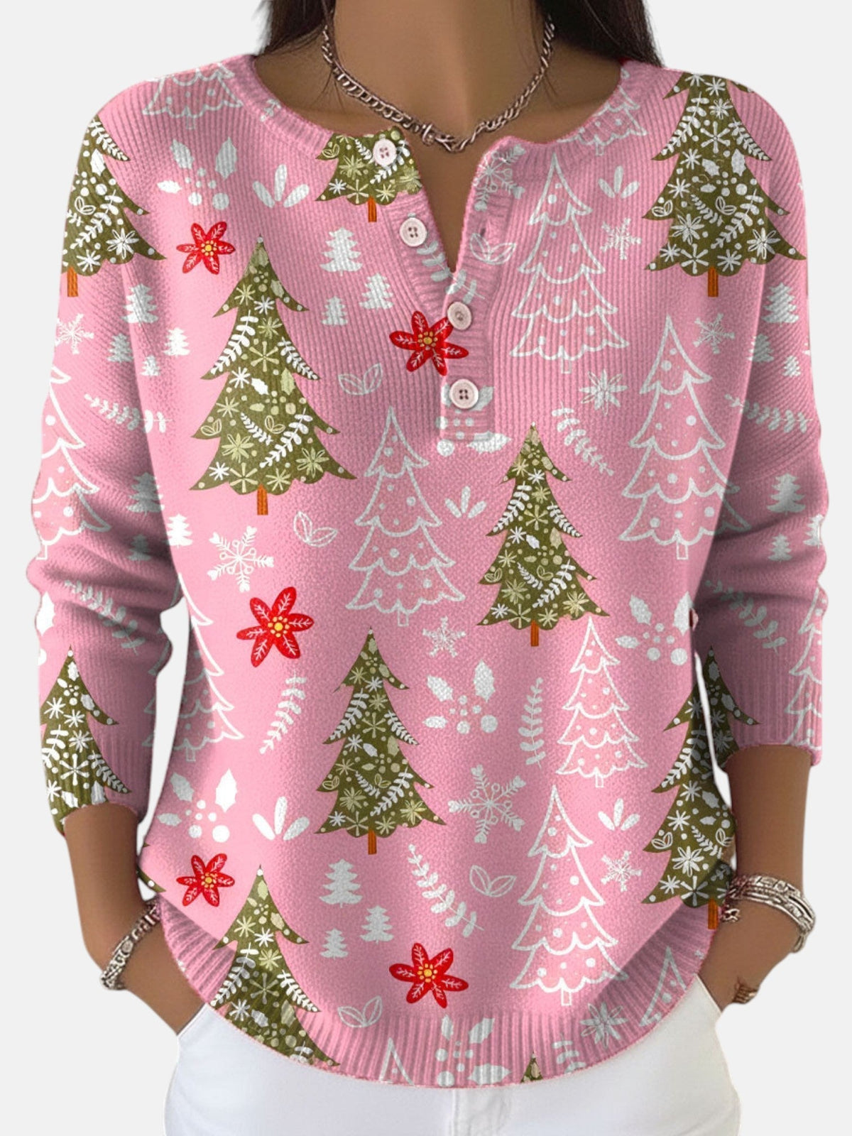 Sofie | Christmas Jumper with Buttons