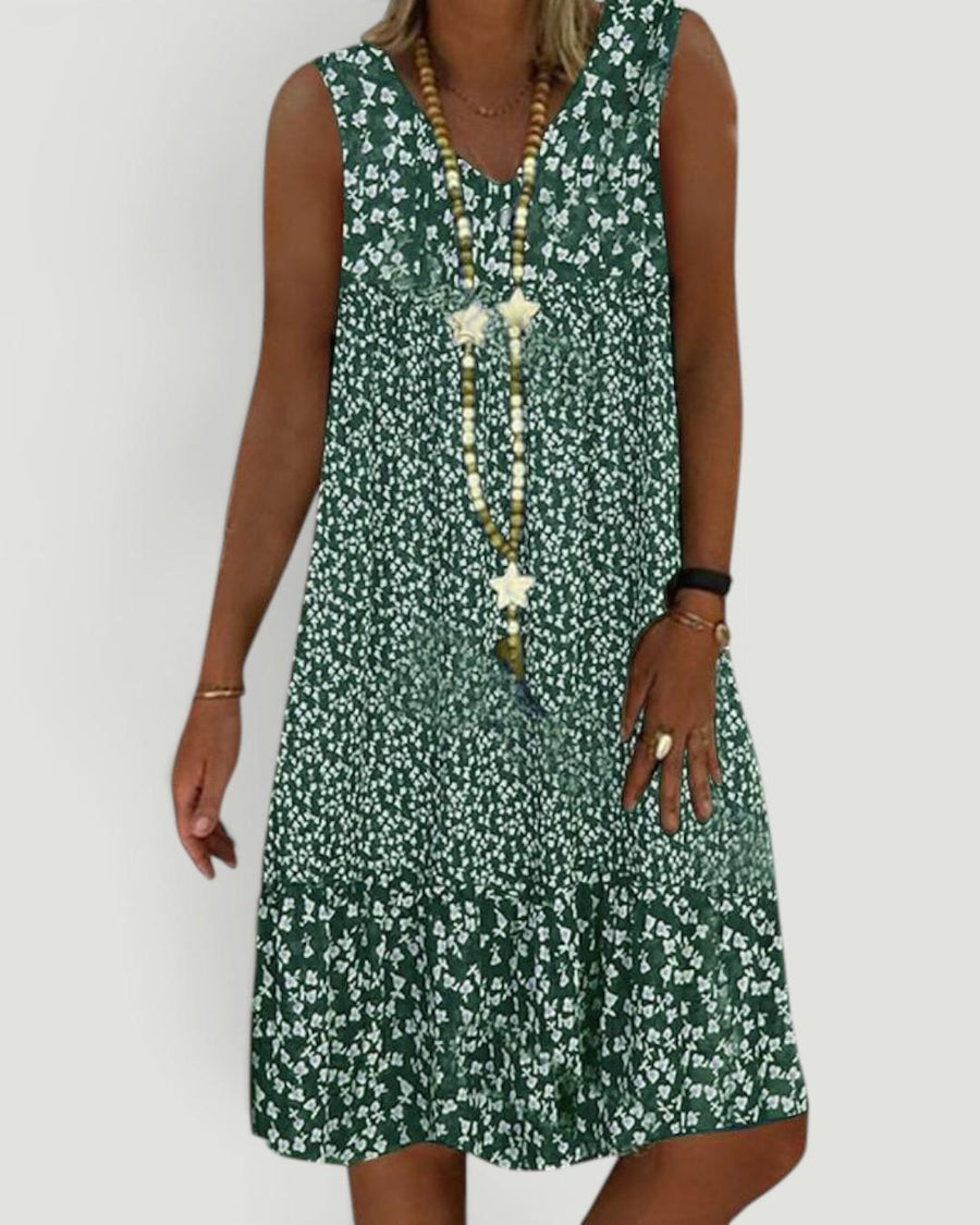 Niana™ Sleeveless Floral V-Neck Dress