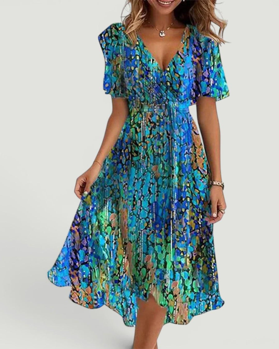 Grace™ Elegant Short Sleeve Dress