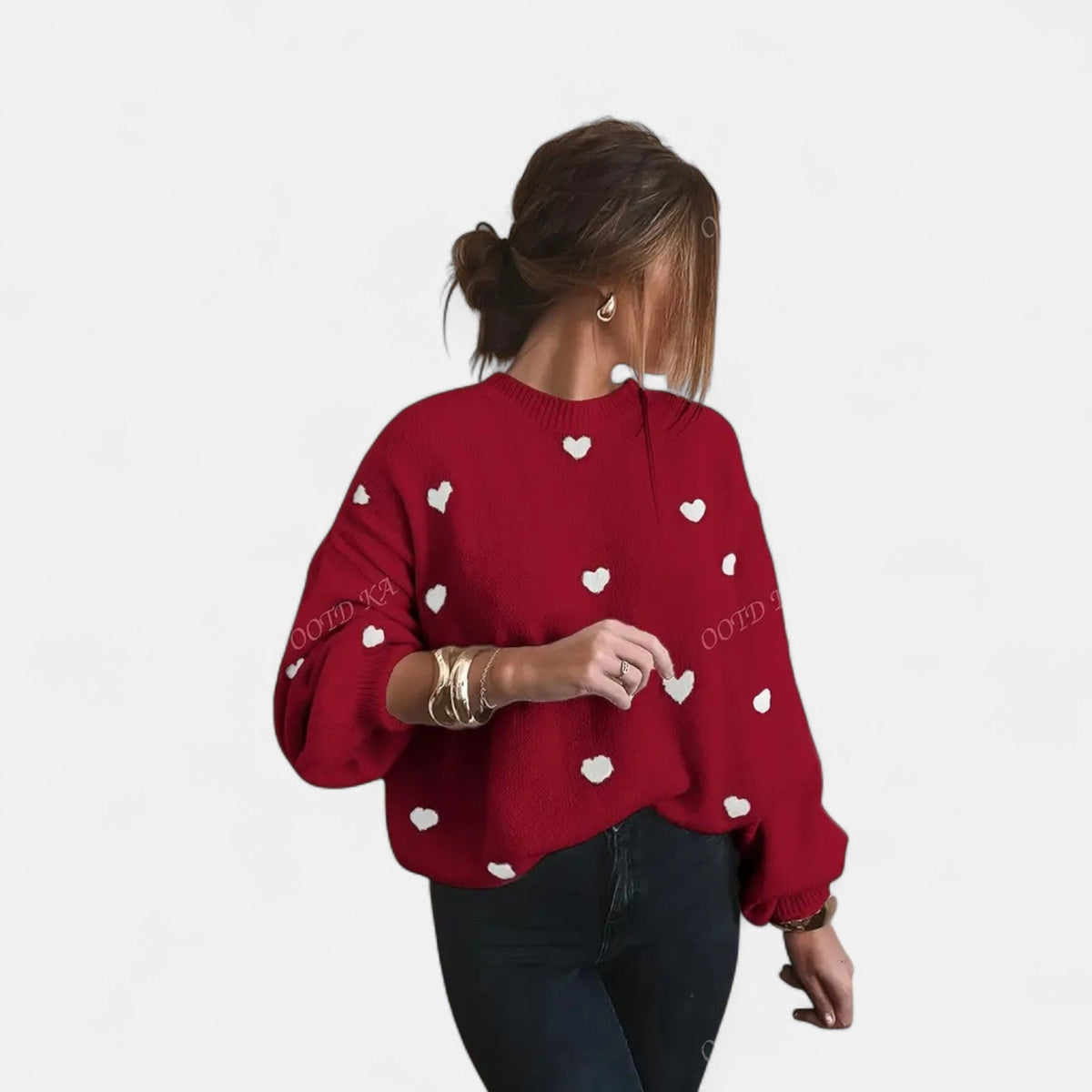 Isla Hearts Wool Sweater