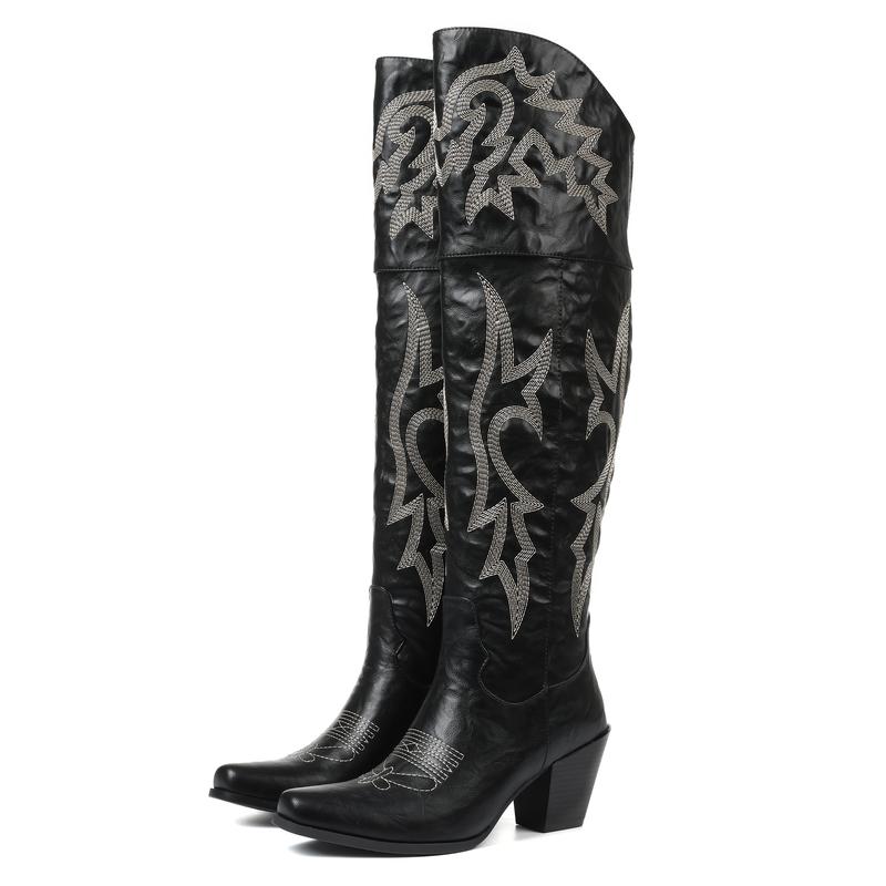 CHEYENNE™ –  Classic Over-the-Knee Cowboy Boots