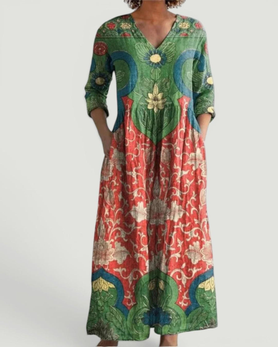 Emery™ Vintage Floral Maxi Dress