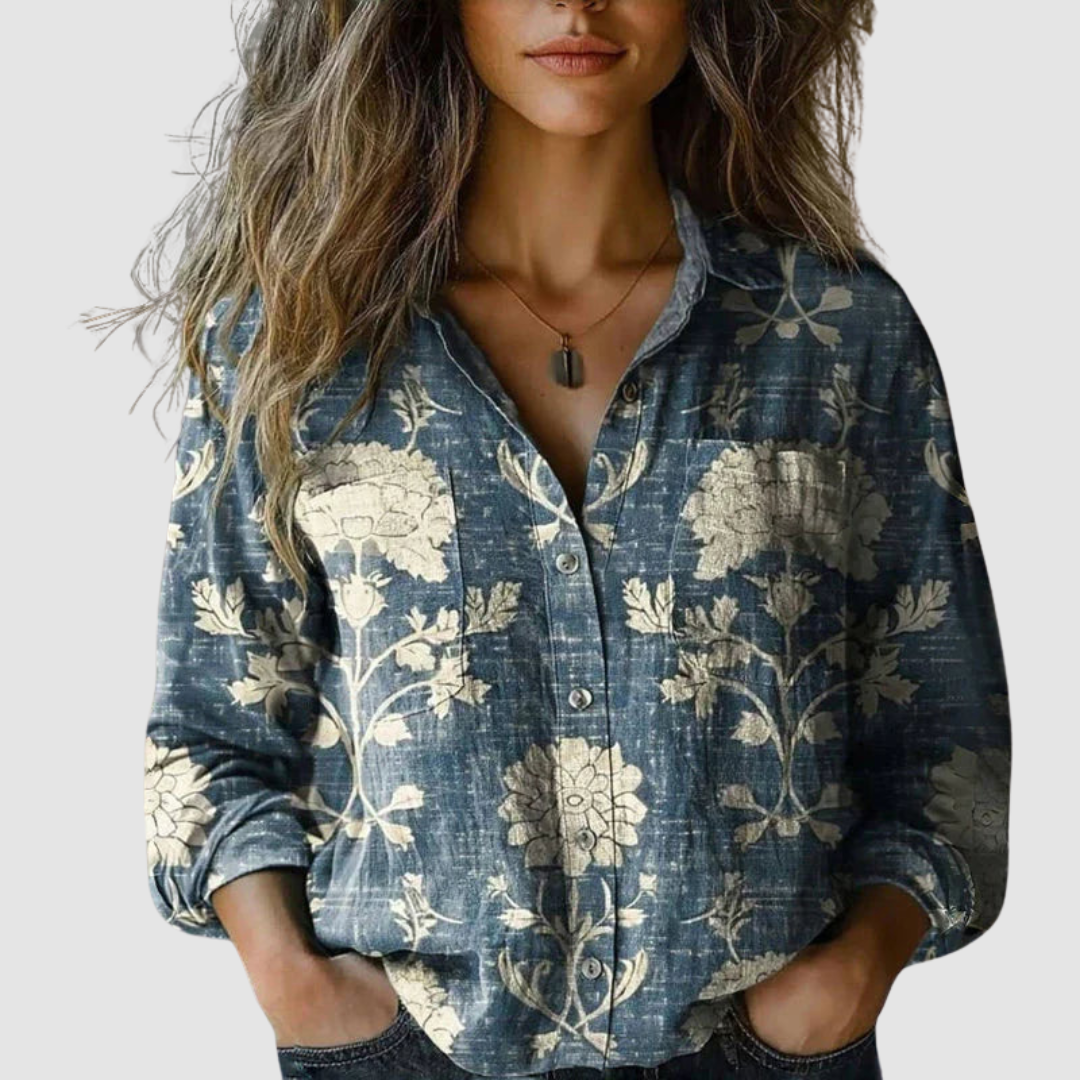 Morena | Vintage Printed Blouse