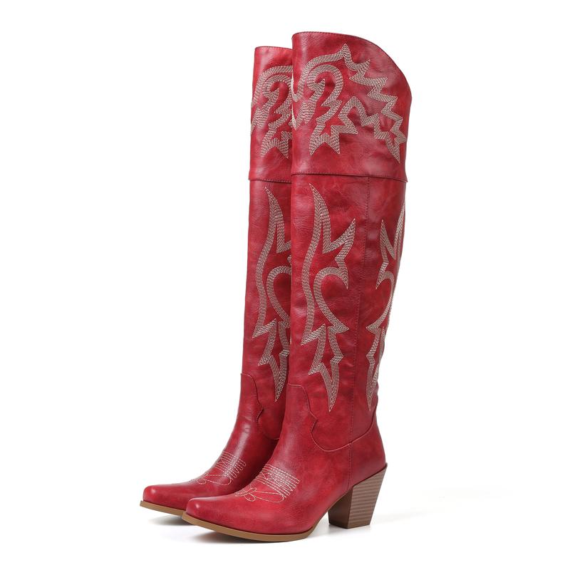 CHEYENNE™ –  Classic Over-the-Knee Cowboy Boots