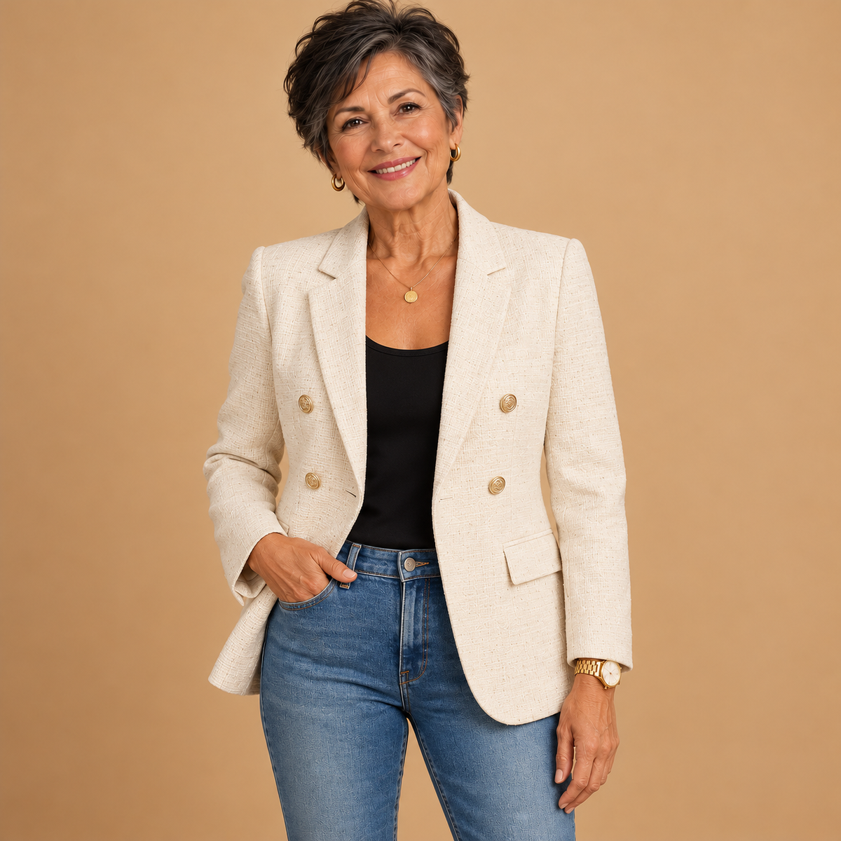 Rive | Fitted Blazer with Lapels for Women