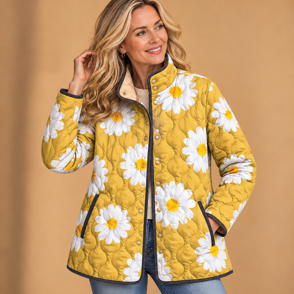 Sable | Charming Daisy Pattern Jacket