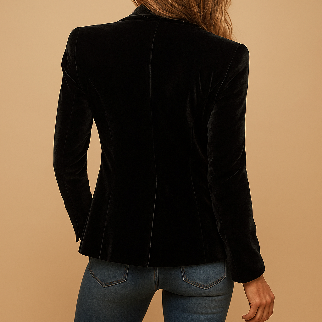 Rive | Slim Fit Retro Blazer with Lapels and Pockets for Women